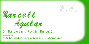 marcell agular business card