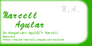 marcell agular business card